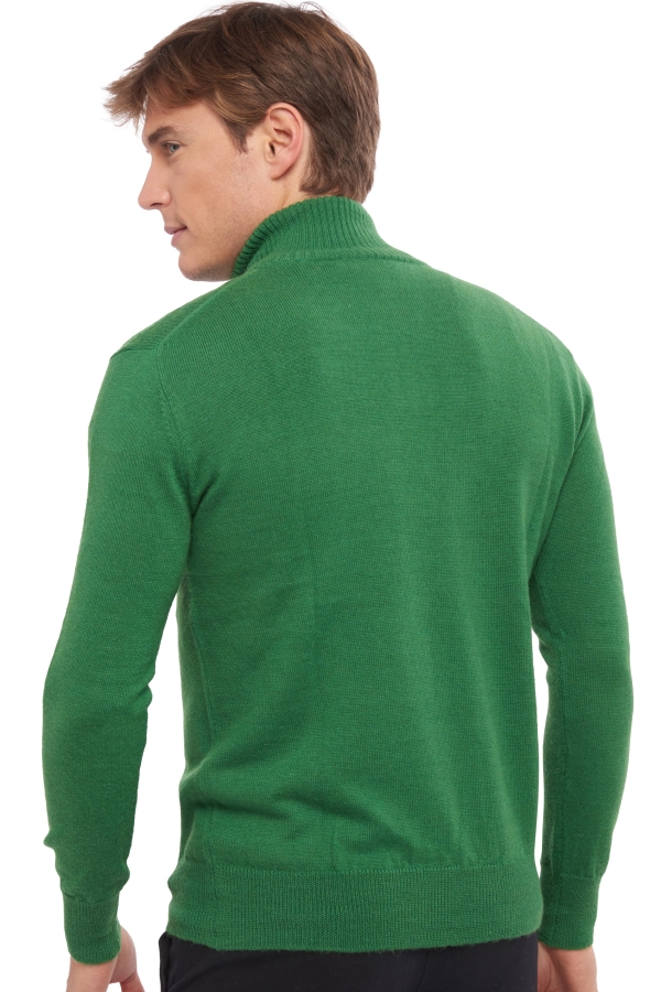 Baby Alpaca & Cashmere men polo style sweaters vihari green leaf dress blue xs